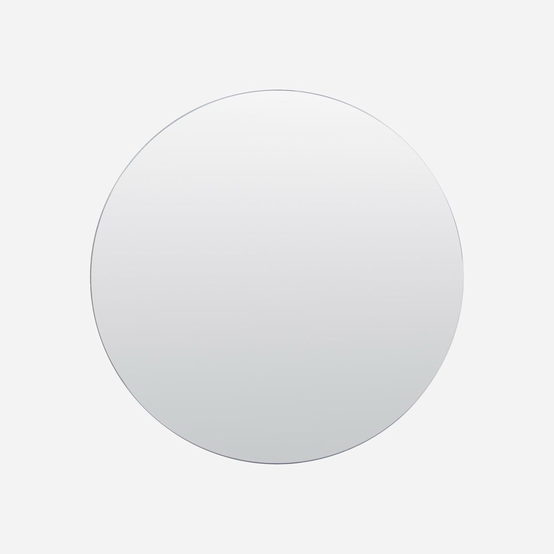 Thin Rimmed Round Mirror 80cm