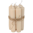 Short Sandy Dinner Candle 11cm