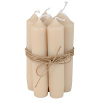 Short Sandy Dinner Candle 11cm