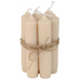 Short Sandy Dinner Candle 11cm
