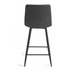 Mondrian Dark Grey Faux Leather Chairs ( Pair )