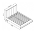 Riva Rustic Oak Panel Bedstead King 150cm