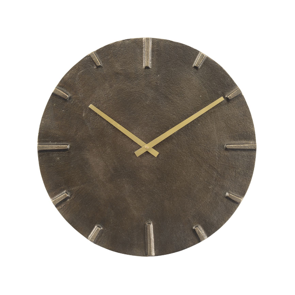 Slate Effect Aluminium Wall Clock 38cm | Annie Mo's
