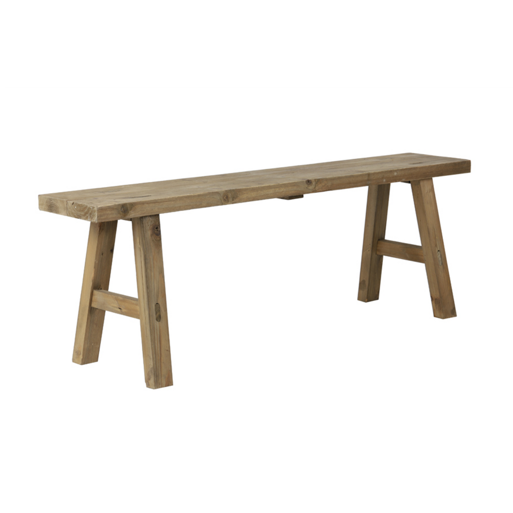 Natural Wood Simple Bench 108cm | Annie Mo's