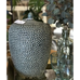 Khaki Dimpled Ceramic Jar 38cm | Annie Mo's
