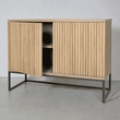 Timo Two Door Sideboard with Slatted Front 70cm High | Annie Mo's
