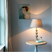 Table Lamp Stonewash Grey 49cm
