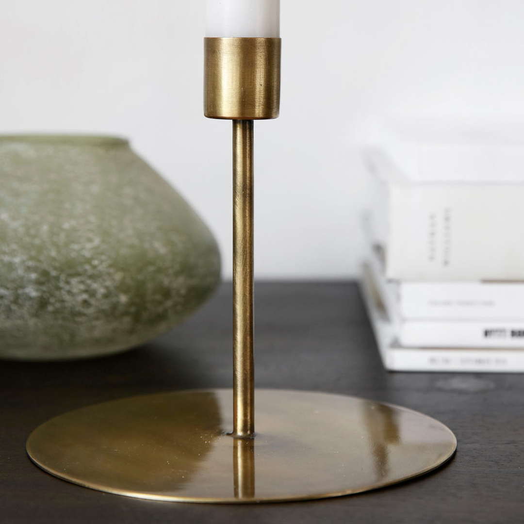 Anit Antique Brass Candle Stick 13cm