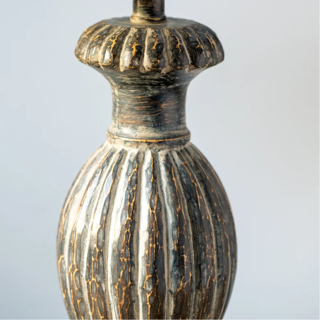 Table Lamp Stonewash Grey 43cm