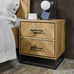Riva Rustic Oak Two Drawer Nightstand