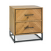 Riva Rustic Oak Two Drawer Nightstand