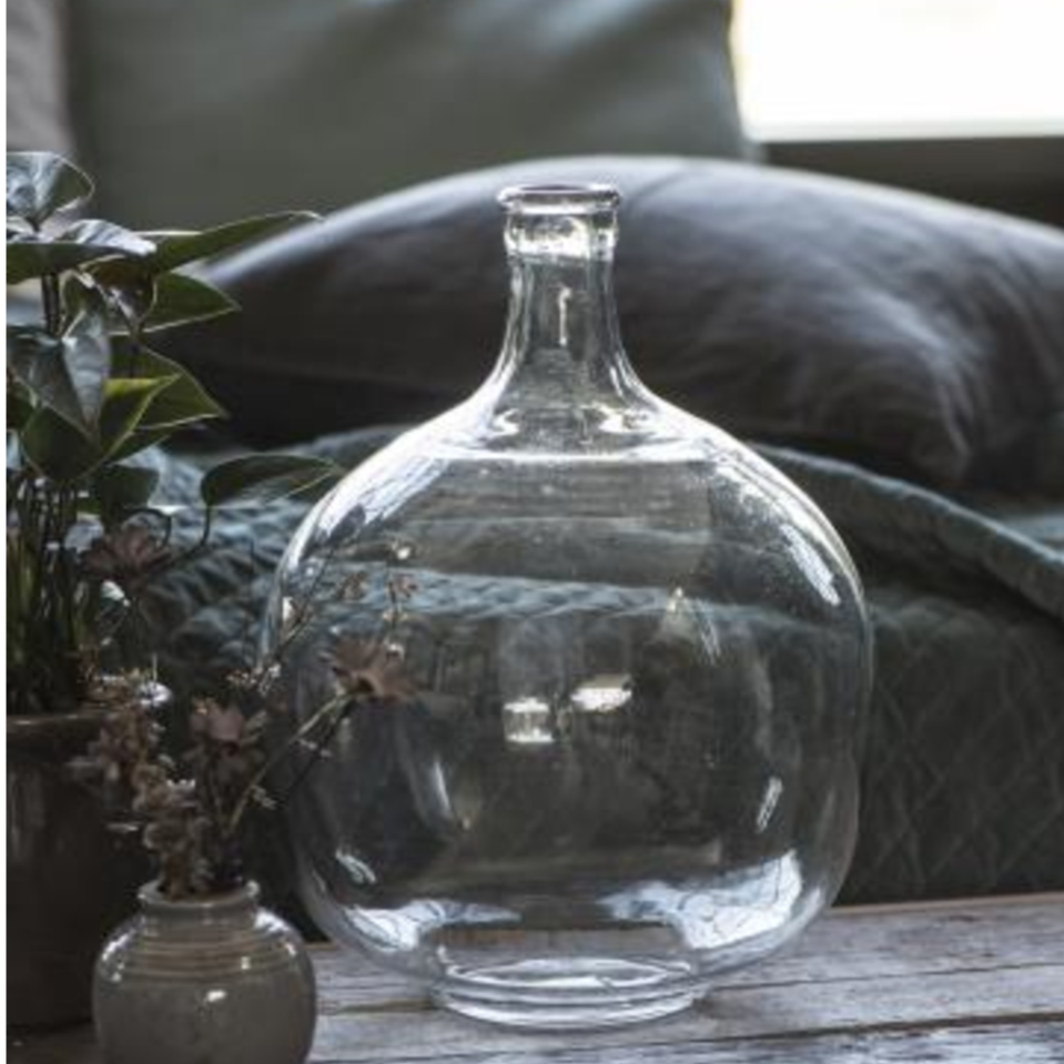 Round Balloon Glass Vase 31cm