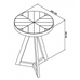 Ellipse Rustic Oak Lamp Table 1