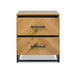 Riva Rustic Oak Two Drawer Nightstand