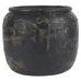 Black Cement Rustic Pot 18cm | Annie Mo's