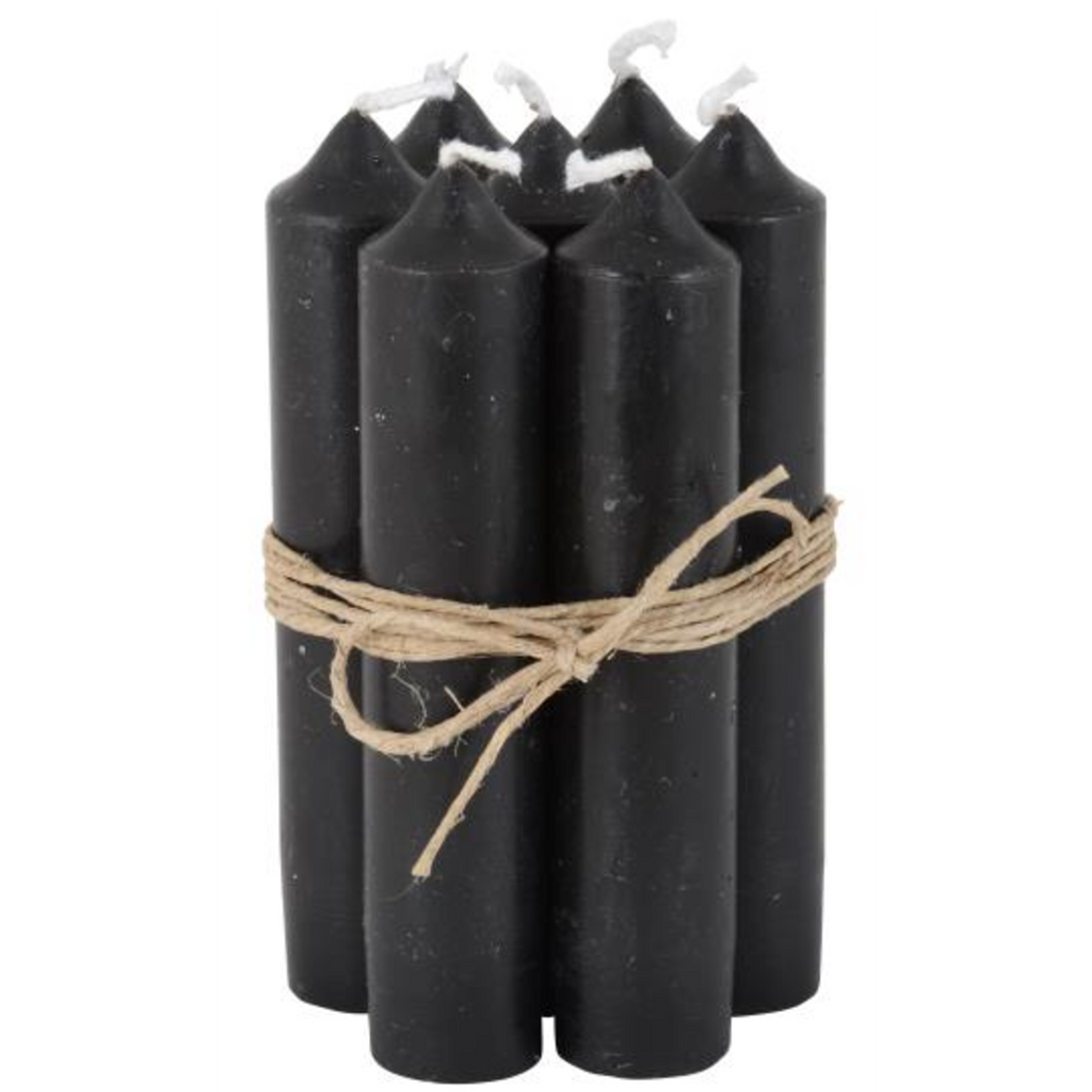 Short Dinner Candles - Black 11cm | Annie Mo's