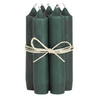 Short Dinner Candles - Moss Green 11cm | Annie Mo's