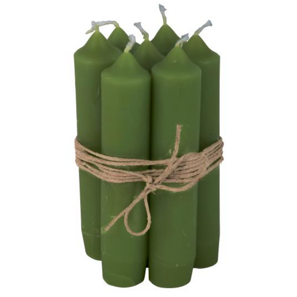 Short Green Dinner Candle 11cm | Annie Mo's