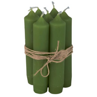 Short Green Dinner Candle 11cm | Annie Mo's