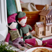 Set of Three - Linen Elf Family 20cm