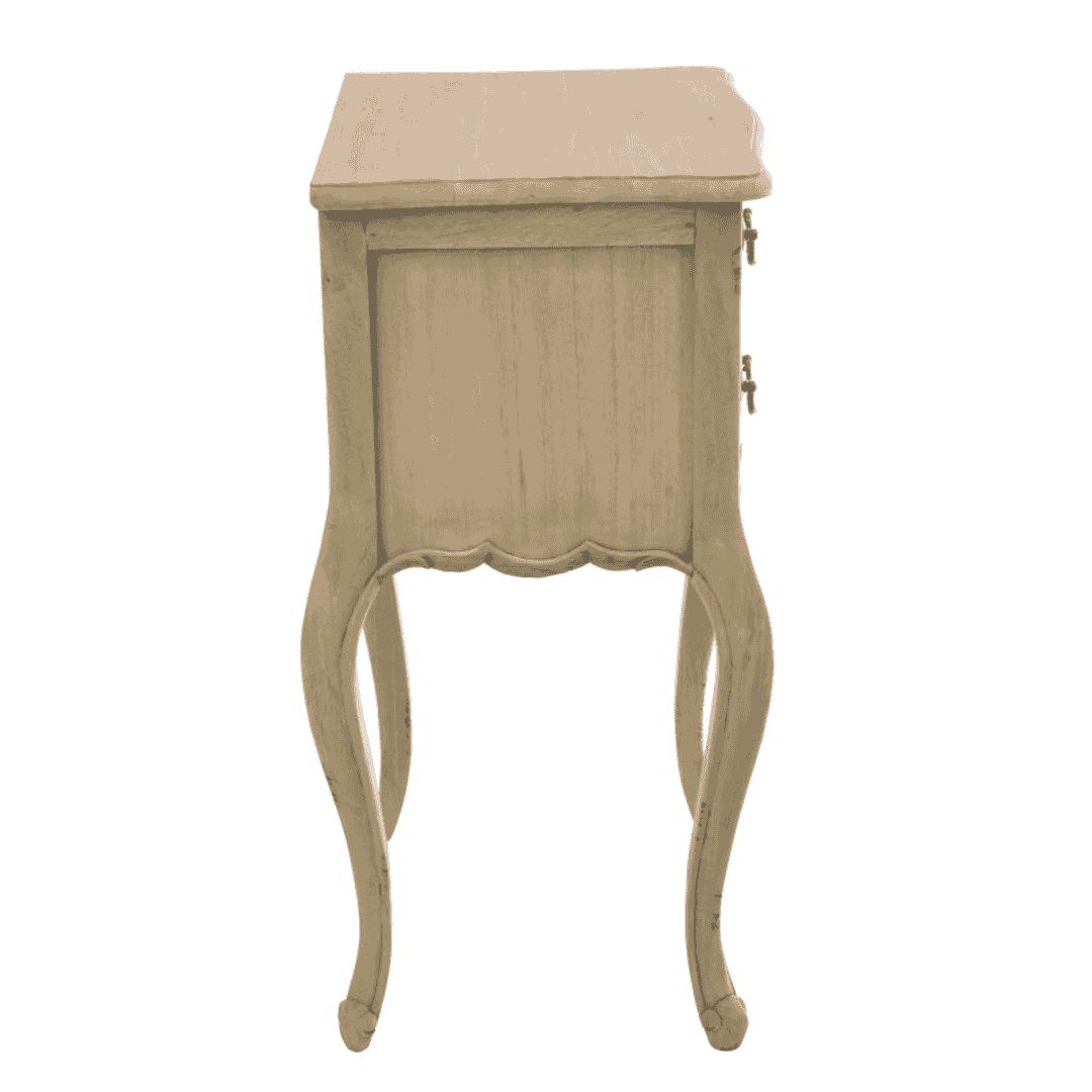Vintaged Two Drawer Bedside Cabinet-B