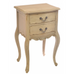 Vintaged Two Drawer Bedside Cabinet 77cm