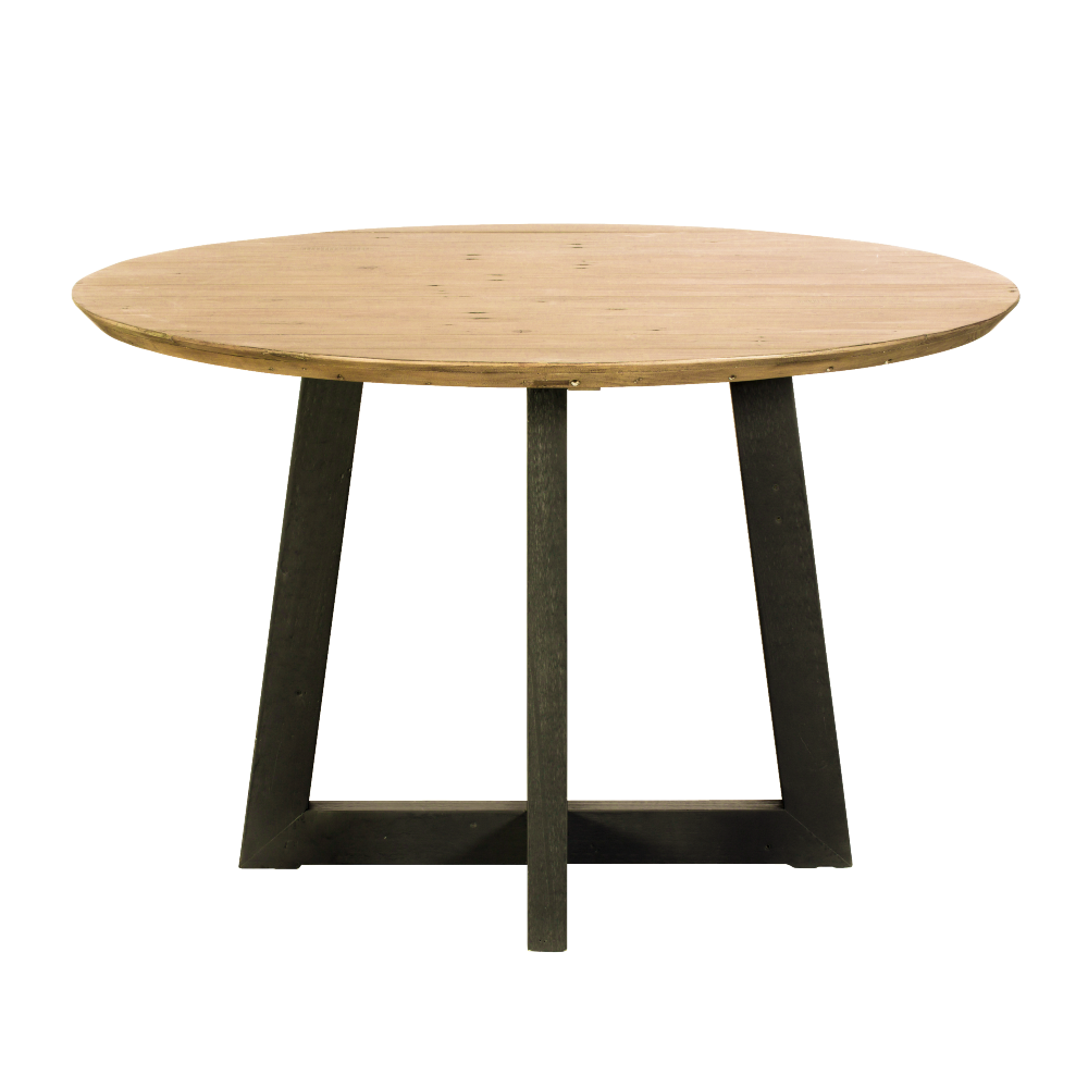 Viva Reclaimed Mixed Wood Round Dining Table 120cm | Annie Mo's