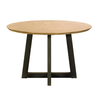 Viva Reclaimed Mixed Wood Round Dining Table 120cm | Annie Mo's