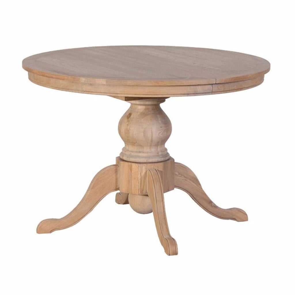 Weathered Extending Round Dining Table | Annie Mo's