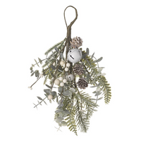 White Berry Bell And Foliage Bunch 30cm | Annie Mo's