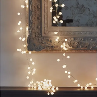 White Snowberry LED Garland - Mains Operated 300cm