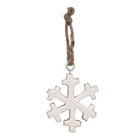Wooden Hanging Snowflake 6cm | Annie Mo's