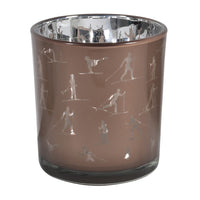 Small Skiing Candle Holder 8cm | Annie Mo's