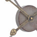 Antiqued Rusty Grey Skeleton Wall Clock - Centre Detail | Annie Mo's