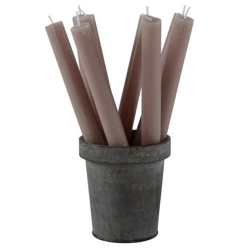 Rustic Dinner Candle Latte 27cm | Annie Mo's