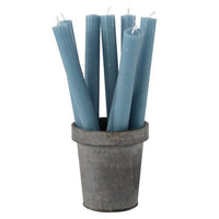 Rustic Dinner Candle Petrol Blue 27cm | Annie Mo's