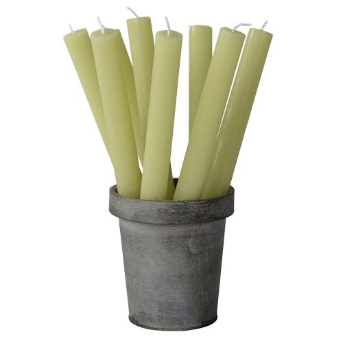 Rustic Dinner Candle Avocado 27cm | Annie Mo's