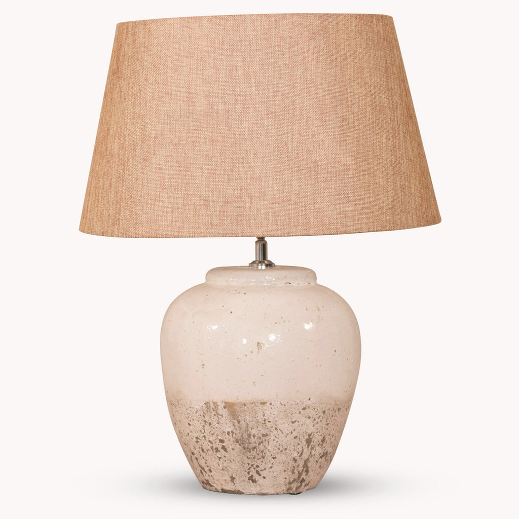 Rounded Stone Lamp with Gravel Shade 60cm | Annie Mo's