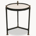 Antiqued Mirror and Iron Side Table 72cm