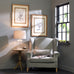 Glass Shaped Lamp with Beige Shade | Annie Mo's