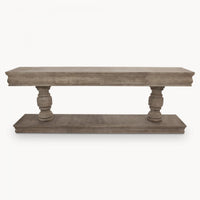 Large Distressed Weathered Console Table 240cm | Annie Mo's