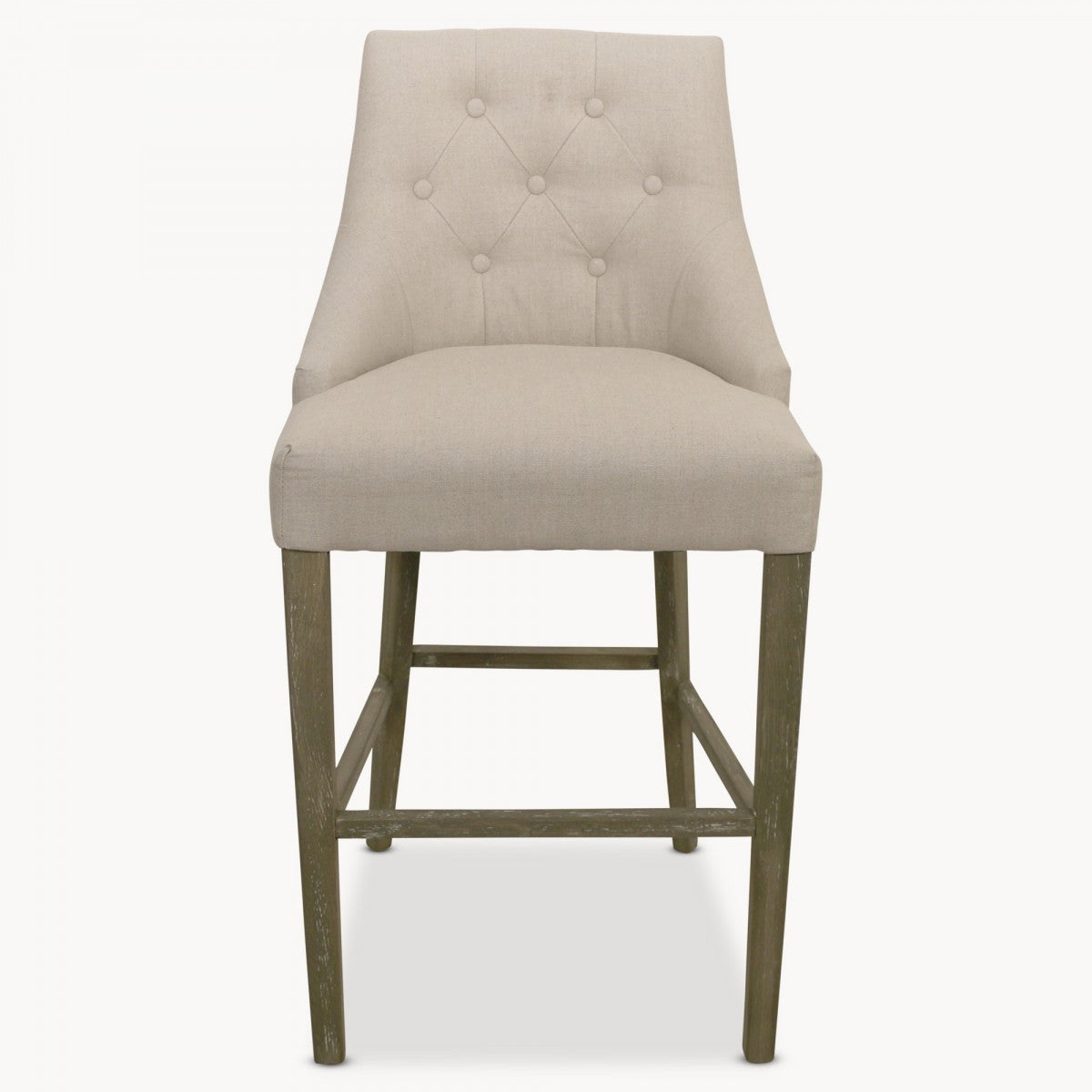 Beige Padded Bar Stool | Annie Mo's
