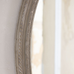 Wilton Oval Natural Mirror with Crest Top 122cm