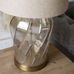 Clifton Twisted Glass Lamp with Shade