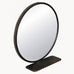 Round Industrial Shelf Table Top Mirror