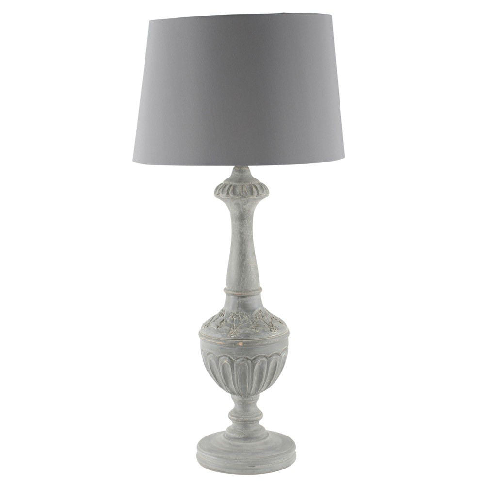 Table Lamp Mathilde Antiqued Fir with Shade | Annie Mo's