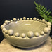 Emmerdale Grey Crackle Glazed Large Bowl with Ball Detail | Annie Mo's