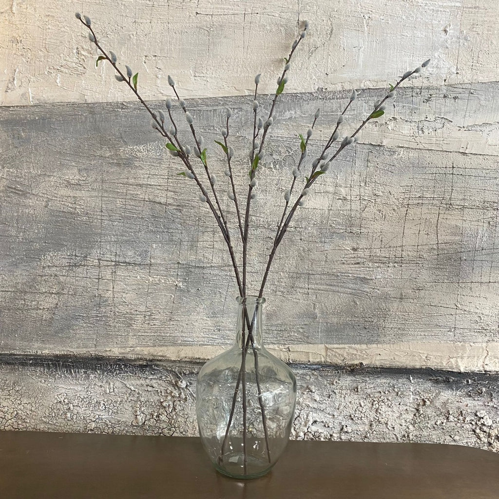 Faux Pussy Willow Stem with Leaves 85cm | Annie Mo's A