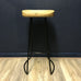 Pair of Weathered Oak and Metal Stools - CLEARANCE