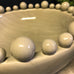 Emmerdale Cream Crackle Glazed Large Bowl with Ball Detail